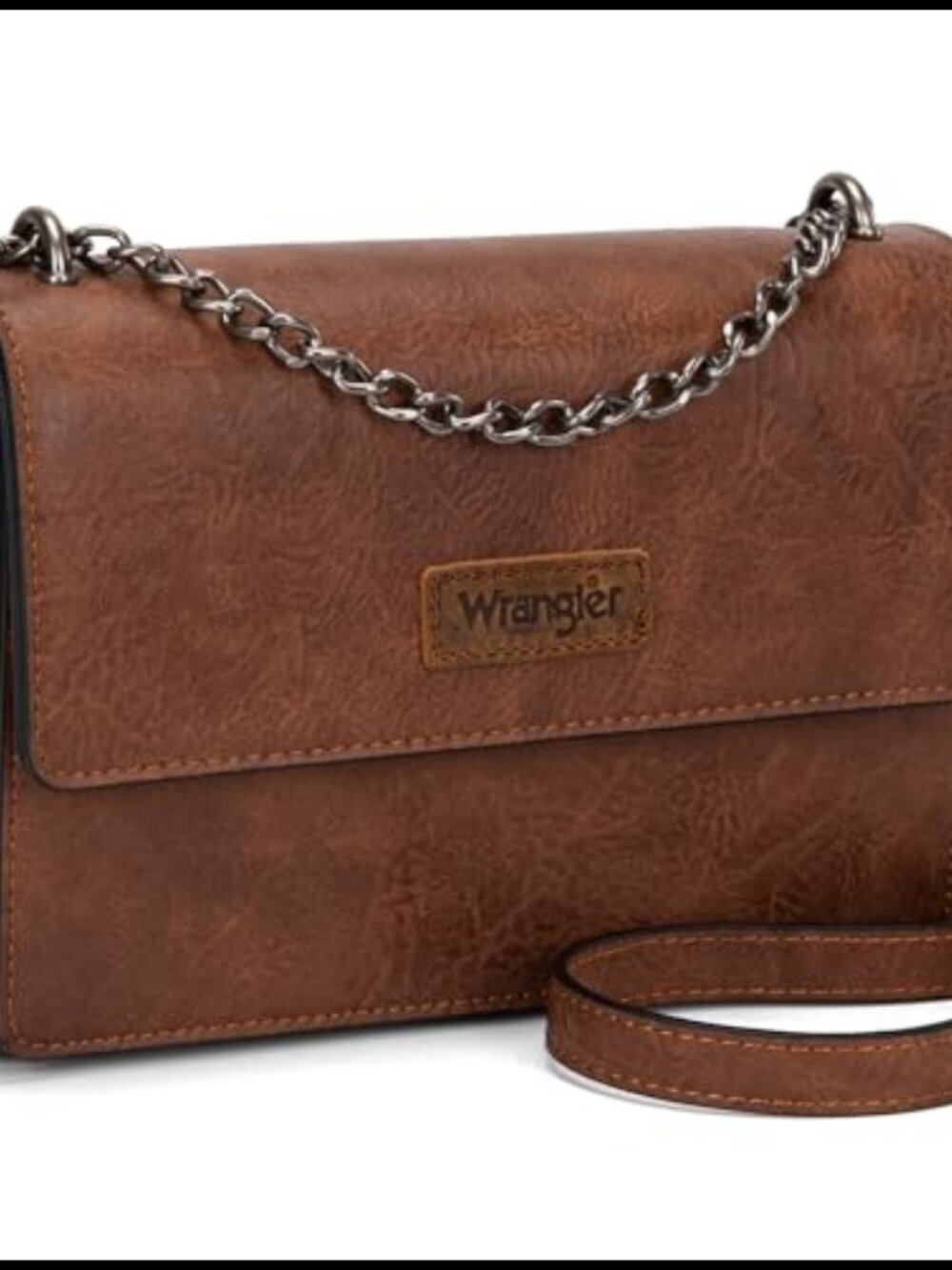 Wrangler Flap Crossbody Purse Chain Strap Wallet Shoulder Bag